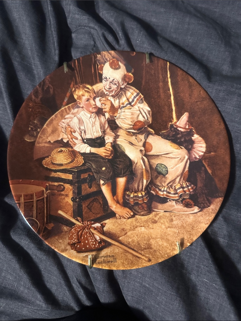 Norman Rockwell “Sharing a Smile” Collector Plate - 1999 Knowles China Heritage